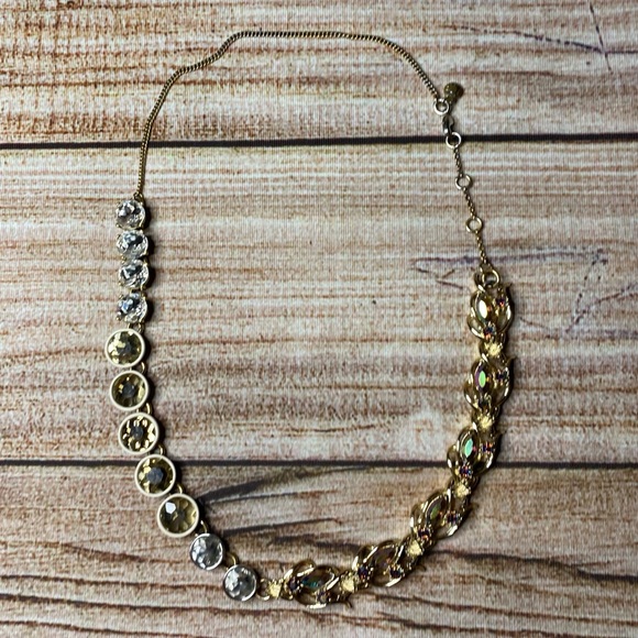 J. Crew Jewelry - J Crew Vintage Brulee Mixed Stone Neutral Necklace